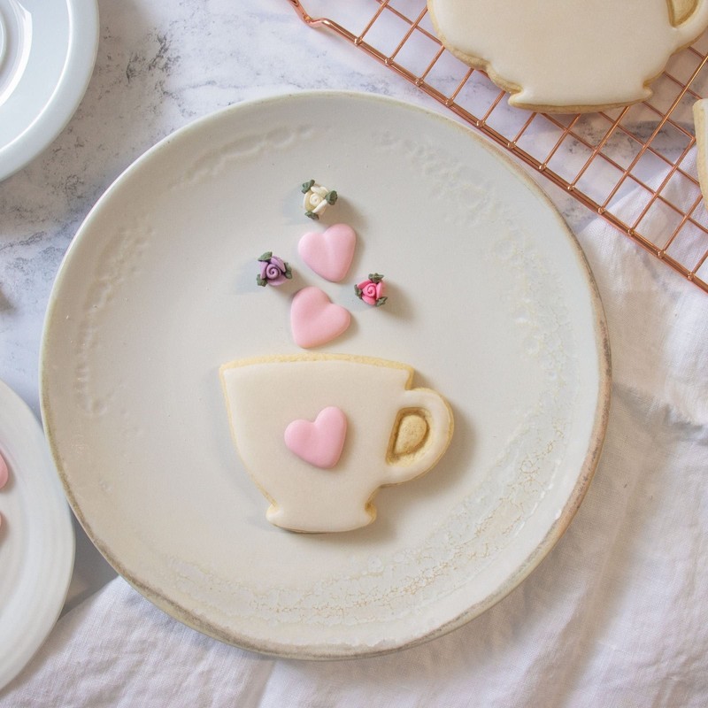 Set of 3 Tea Party cookie cutters (Designs: Teapot, Teacup and Tea Bag), 3 pi... gallery