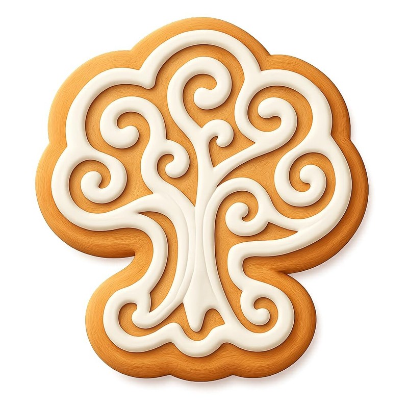 Whimsical Tree of Life Cookie Cutter & Stamp, Fondant & Clay - 4x3.5 gallery