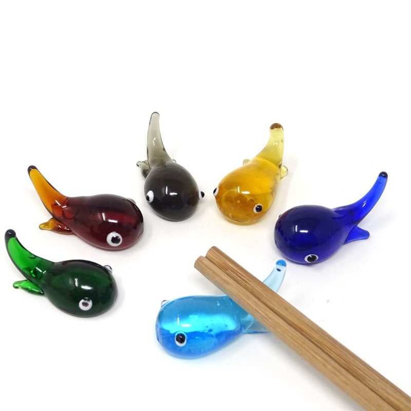 Honbay 6PCS Cute Little Whale Chopsticks Rest Rack Stand Holder for Chopstick…