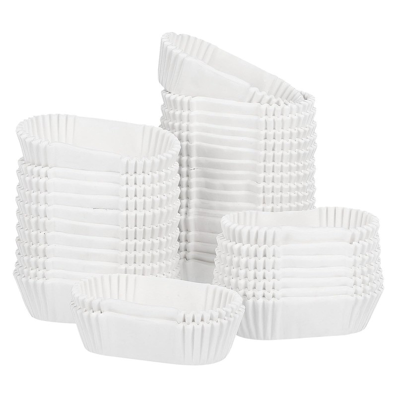 1000 PCS Oval Cake Paper Cups Grease Proof Cupcake Liners Boat Shape Muffin