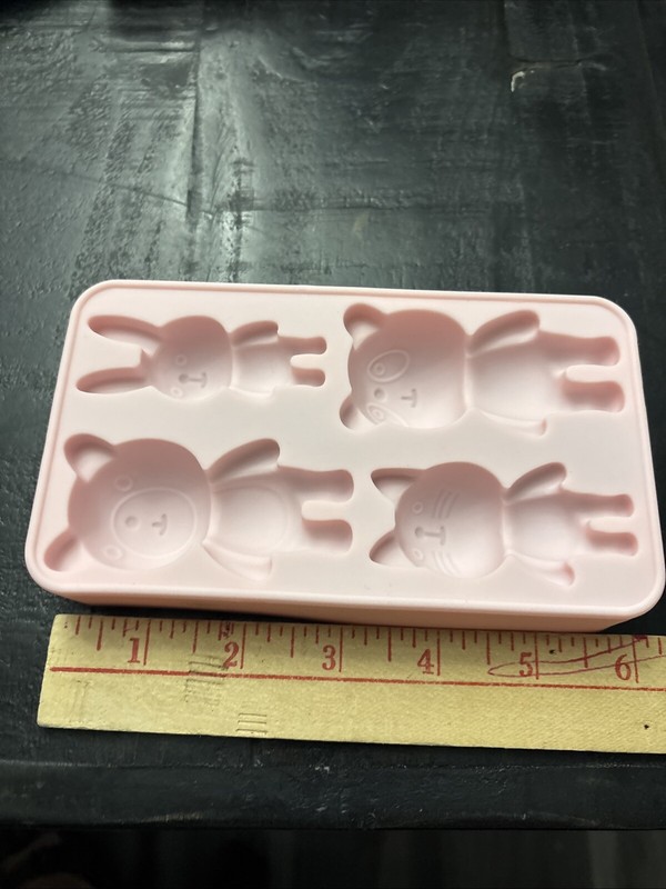 Cat Kitten Panda Bear Rabbit Body 2 Silicone MOLDS Chocolate Ice Cream Cake Soap gallery