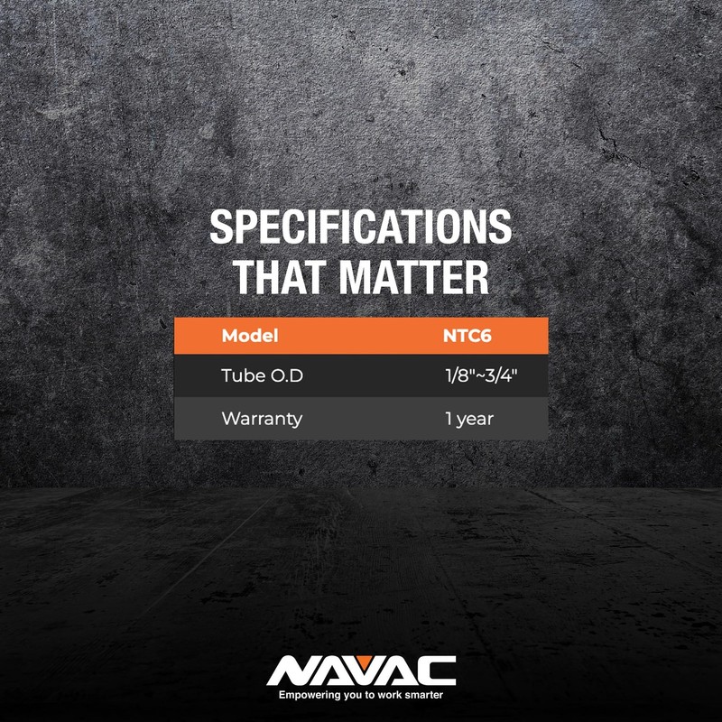 Navac Ntc6 Tube Cutter 1/8 To 3/4 Outside Diameter 2 Sharp Cutting Blades Ball gallery