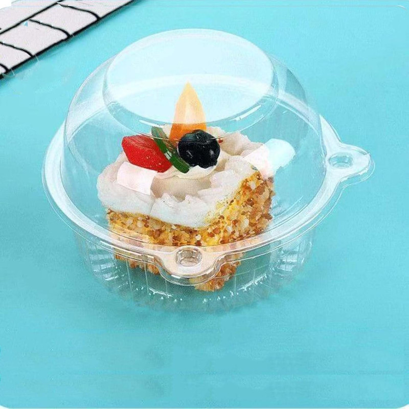100Pc Jumbo Muffin Containers, Clear Thick Plastic Muffin Cartons | Clear Thick