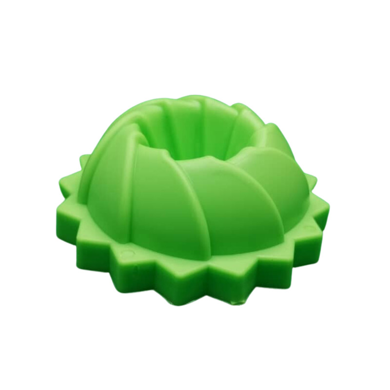 5 pcs Green Spiral Silicone Swirl Ring Mold Non-stick Bakeware Pan Baking Tools