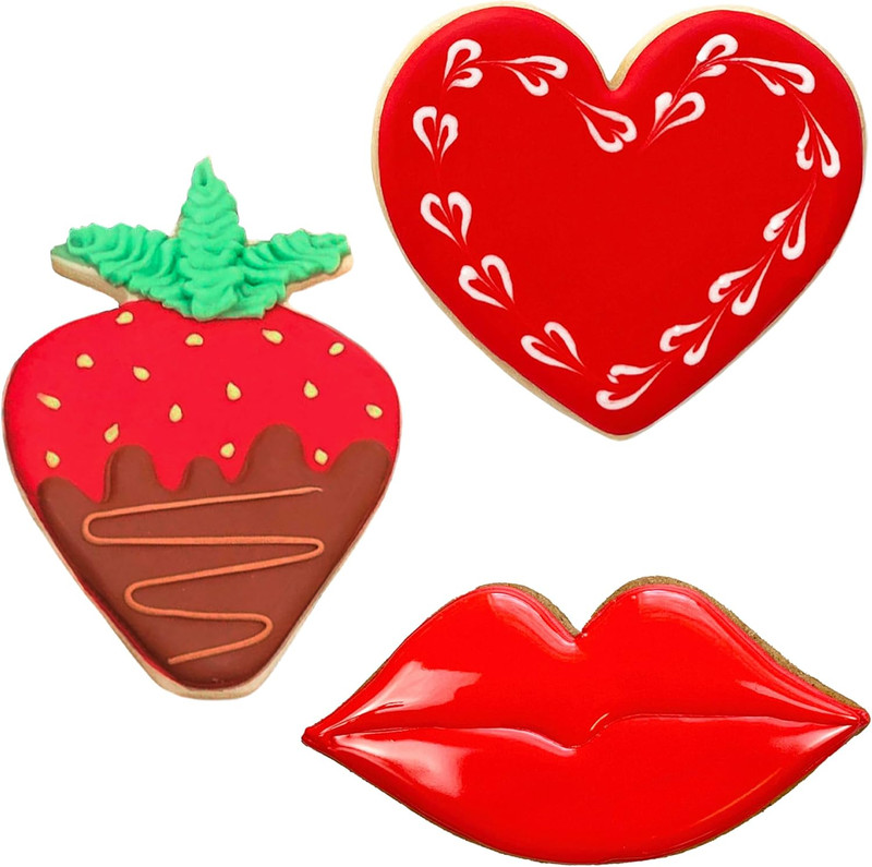 Valentines Day Cookie Cutters 5-Pc. Set Made in USA by Ann Clark Heart Stra... gallery