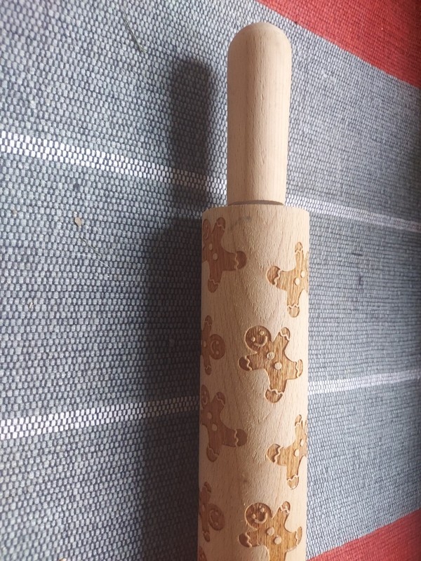 Ciroa Christmas Gingerbread Man Rolling Pin The Farmhouse Rachel Ashwell gallery