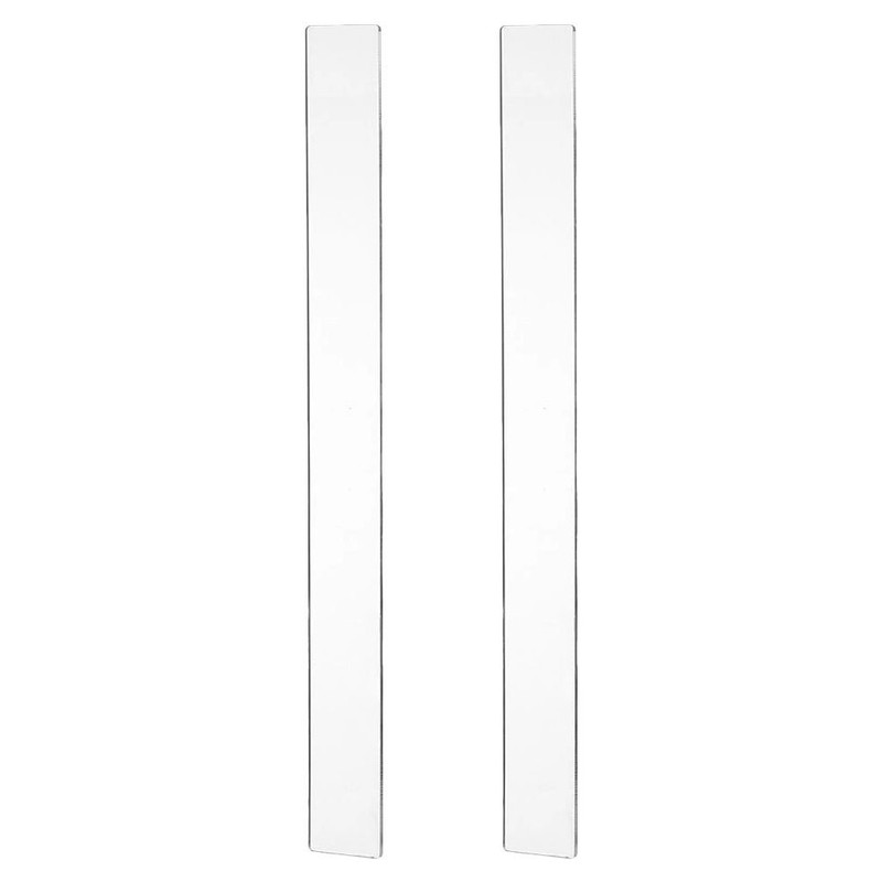 2 Pcs Acrylic Baking Rolling Pin Guides Measuring Dough Thickness Strips gallery