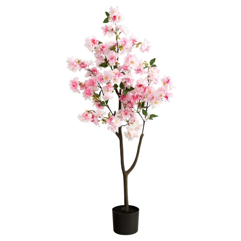 Nearly Natural 4Ft. Cherry Blossom Artificial Tree Pink T2721-Pk