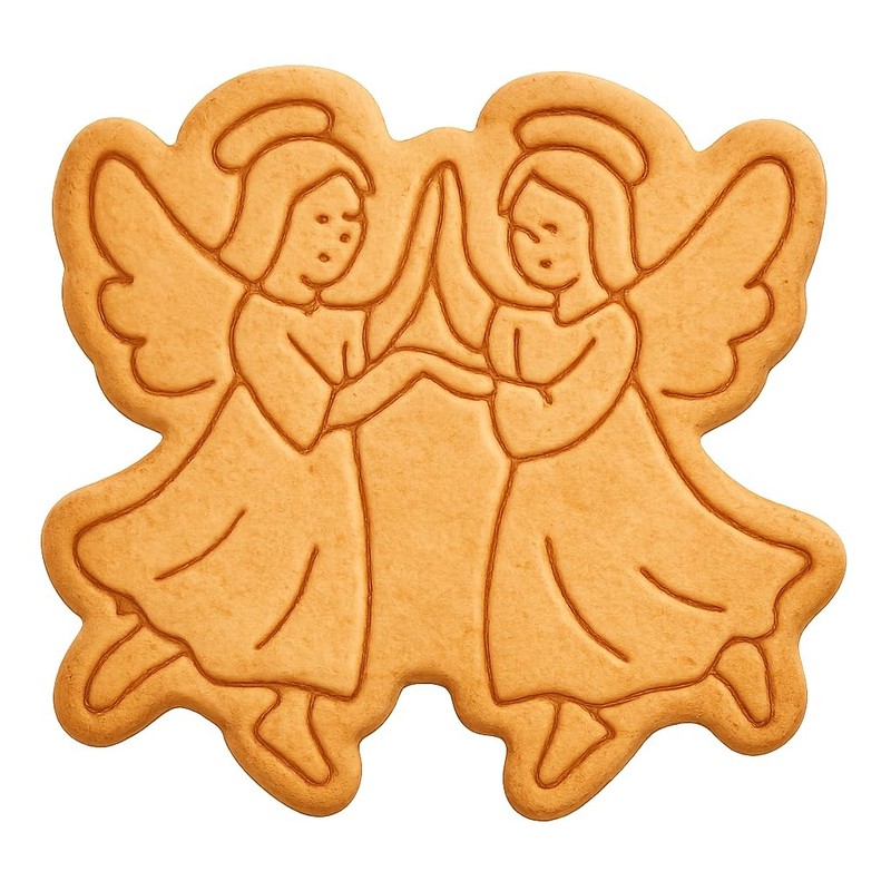 Bell’s Angels in Heavenly Dance Cookie Cutter & Stamp, Fondant & Clay – 4×3.6
