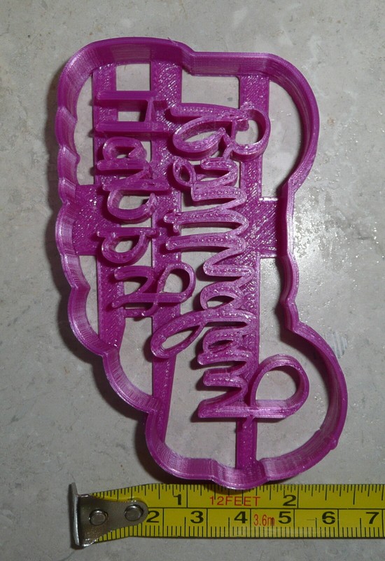 HAPPY BIRTHDAY PARTY CELEBRATION GREETING QUOTE WORDS COOKIE CUTTER USA PR2514 gallery
