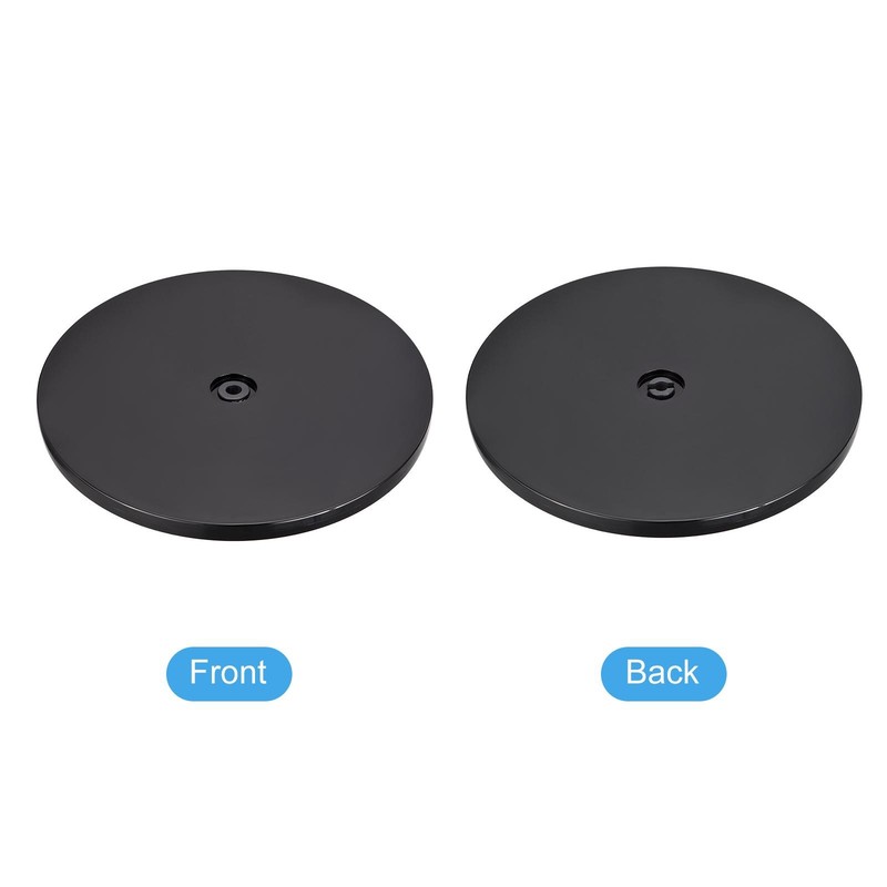 2Pcs 8" Rotating Swivel Stand with Steel Ball Lazy Susan Base Turntable Black gallery