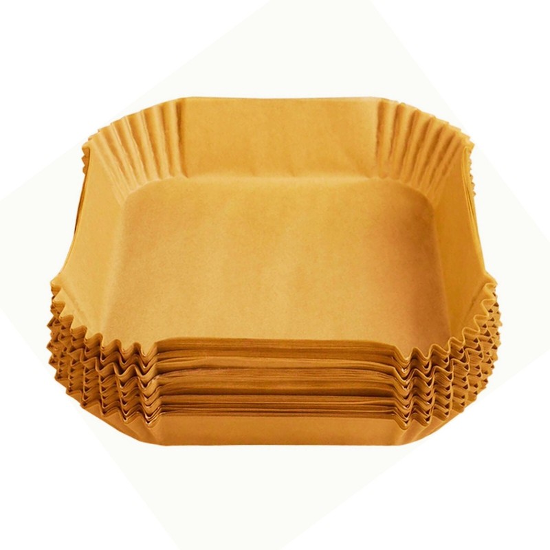 6.5" Square Air Fryer Liner (100sheets) gallery