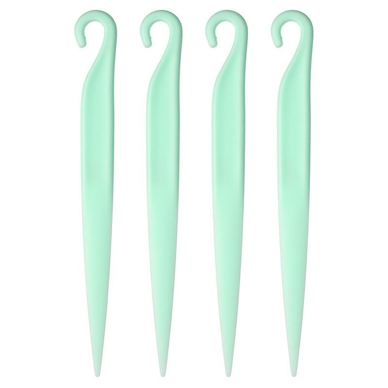 4 pcs scraper cake knife, plastic spatula knife, light green