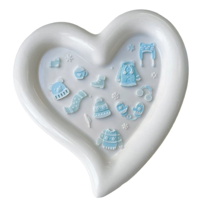 Clay Moulds Silicone Fondant Moulds Winter Clothes Shape Crafting Moulds gallery