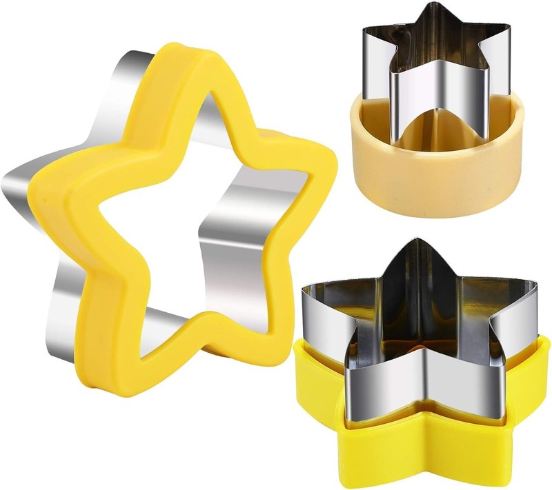 Kid-Friendly Stainless Steel Star Cookie Cutters - Ideal for Creative Baking gallery