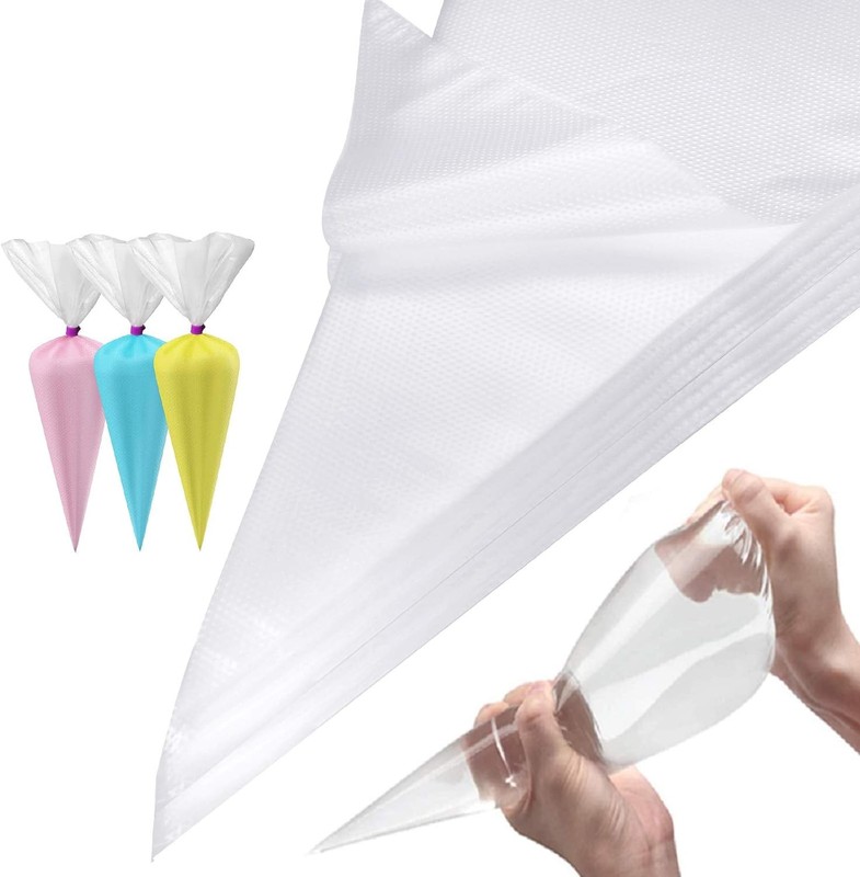 Piping Bags 100 Pcs 14″ Disposable Pastry Bags, Heavy-Duty Anti-Burst