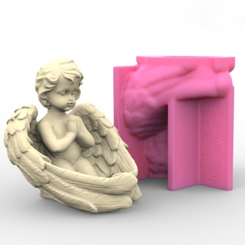 Boy Shaped Candlestick Moulds Stand Mould Hand-Making Accessories gallery