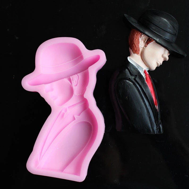 Silicone Mold Man Woman modeling DIY fondant, handmade scented candle soap mold gallery