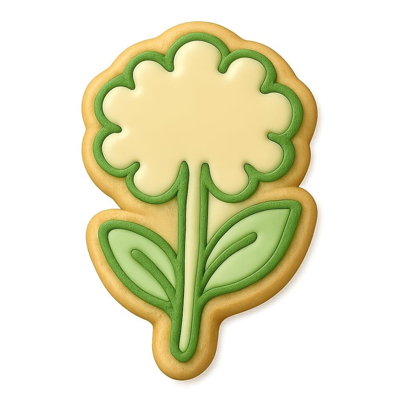Velvet Verbena Cookie Cutter & Stamp, Fondant & Clay – 4×2.8