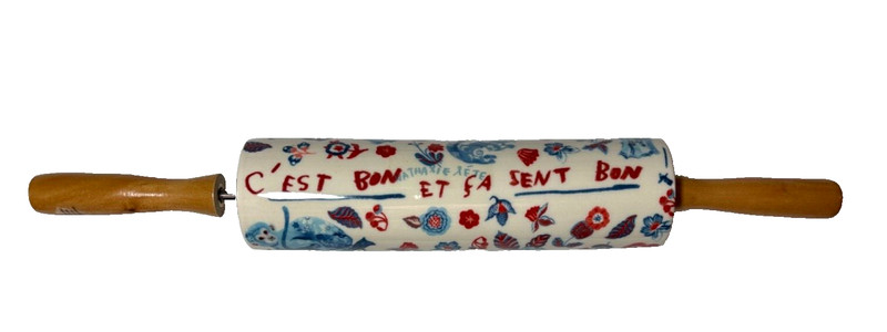 Anthropologie Nathalie Lete Ceramic Bibelot Rolling Pin Rabbit Squirrel Owl