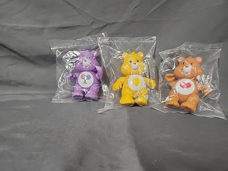 Care Bears Figures Cake Toppers Plastic Stand 3” Tall