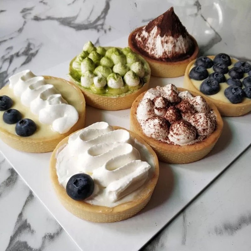 circle baking Pastry Round Perforated Tart Rings For Baking gallery