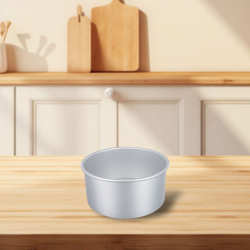 Premium Aluminum Alloy Baking Pan for Chiffon Cakes 8 Inch Round Shape