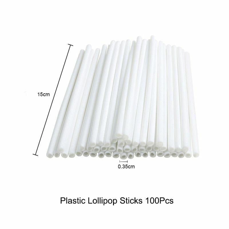 Lollipop Stick Plastic Safe 100pcs/ pack 15cm Cake Pop For Chocolate Sugar Candy gallery