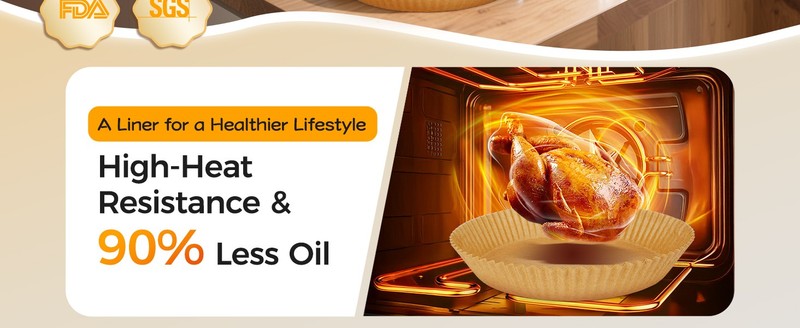 300PCS Air Fryer Liners Disposable for Basket, Grease Proof gallery
