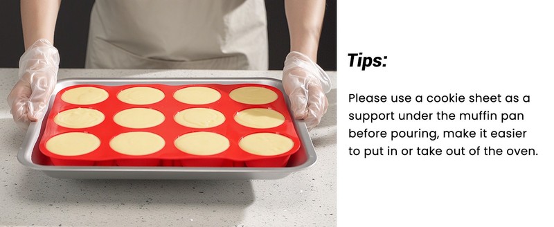 2 Pack Silicone Muffin Pans for Baking & Cupcake Pan - 12 Cup Regular Size gallery