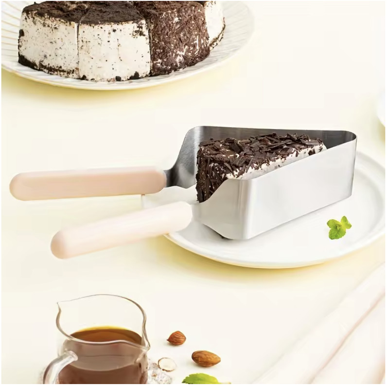 Stainless Steel Cake Cutter - All-in-One Slicing Tool for Even Cake Portions gallery