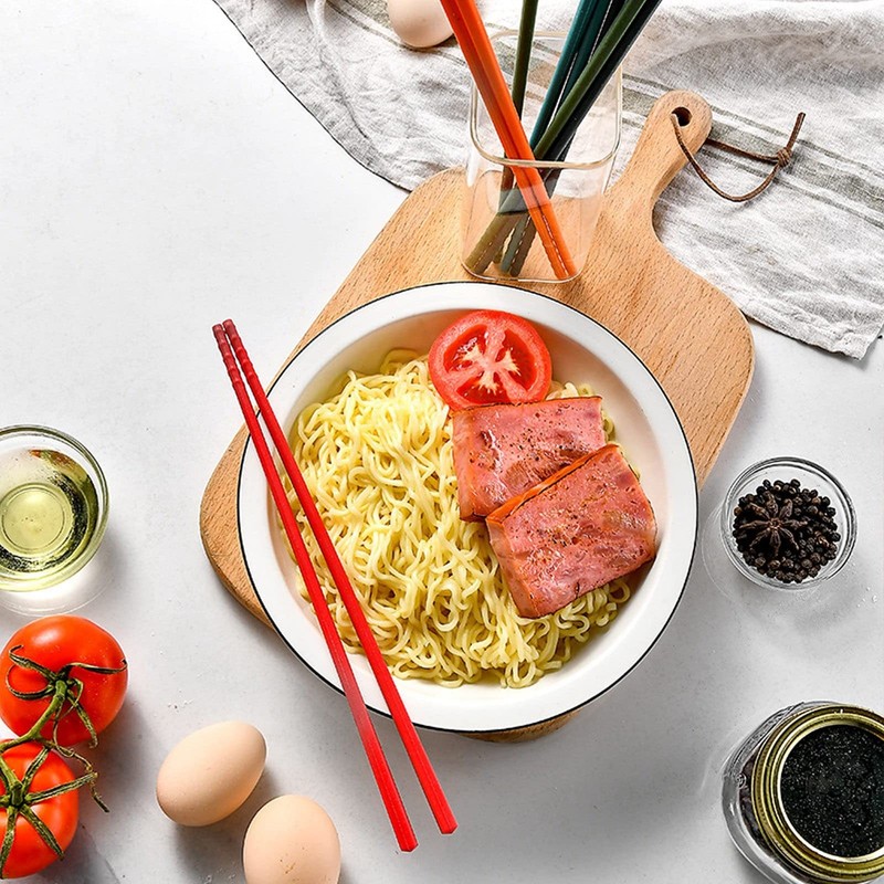 5 Pairs Reusable Chinese Silicone Chopsticks Lightweight Non Slip Tableware gallery