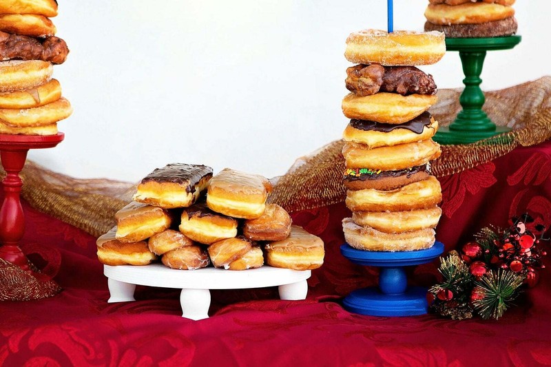 1- 8″, 10″, 12″, 14″, 16″ Hand Painted Cake Stand Donut Platter Plant Stand