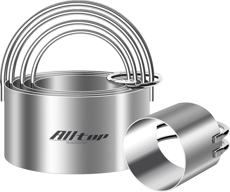 Round Biscuit Cutters with Handle, Stainless Steel Baking Essential Tool for ... gallery
