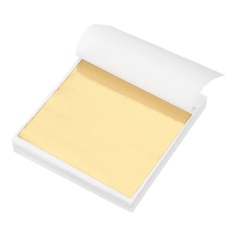 120 Metallic Sheets 3.5″x3.5″ Gold, for Decorations