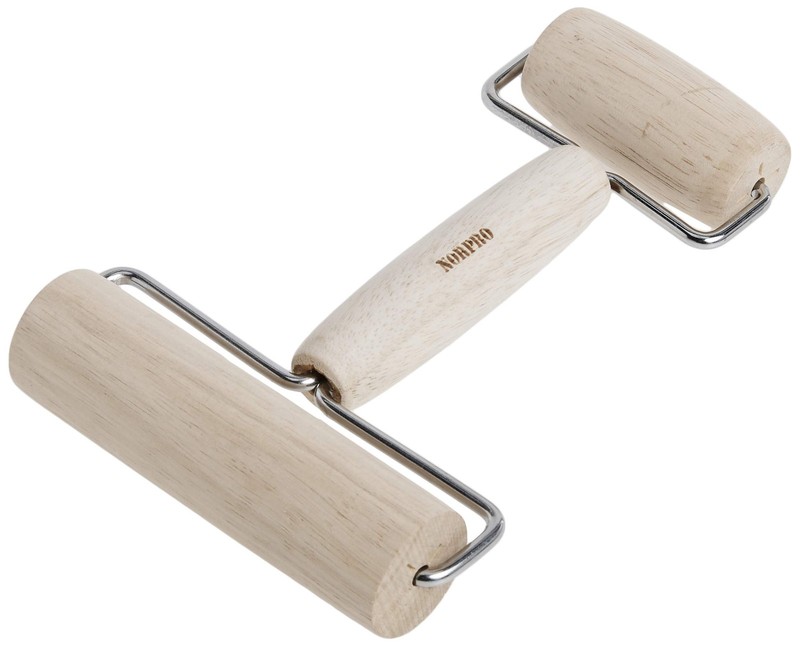 Norpro Wood Pastry/Pizza Roller 4in/10cm 4 inches, as shown gallery