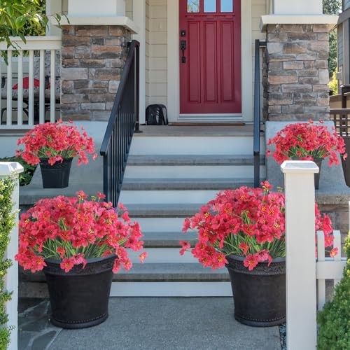 24 Rose Red Bundles Artificial Flowers for 24 PCS Rose Red(daisy) gallery