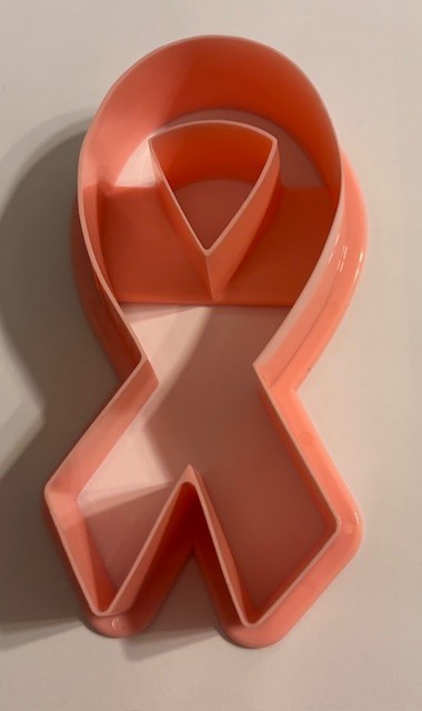 Cookie Cutter Awareness Ribbon Breast Cancer Plastiic 4-1/2" x 1" deep Fox Run gallery
