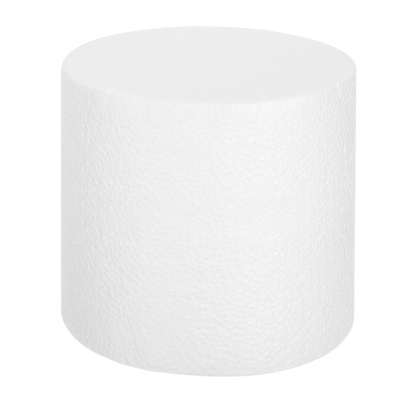 Round Foam Cake Dummy, 6″x 5″ White Fake Cake Circles Dummies