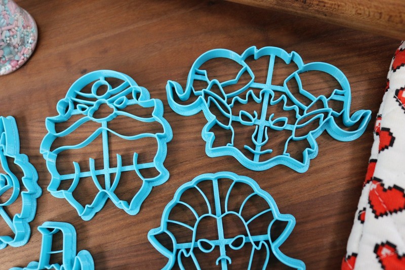 D&D Tabletop RPG Races Cookie Cutter Set - Half-Demon, Half-Elf, Half-Orc, gallery
