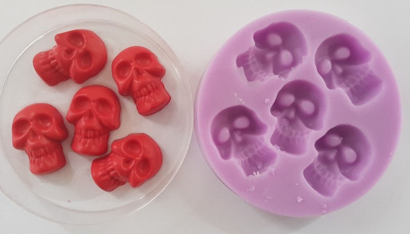 Skulls Silicone Mold Set for Cake Topper, Shock, Clay etc.