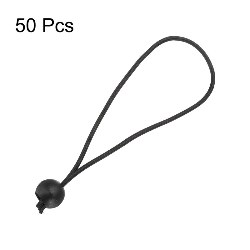 50Pcs Ball Bungee Cords 8" Heavy Duty Bungee Cord Balls for Tent Holding, Black gallery