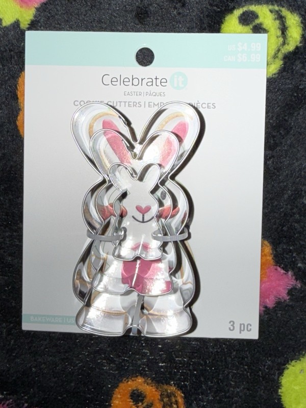 Lot of 4 sets Celebrate It Cookie Cutter sets 12 total NEW Bunny, Butterfly, egg gallery