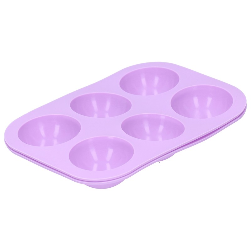 2Pcs 6 Grids Hemispherical Cake Mold 19.5x13.3cm Chocolate Silicone Mold US gallery
