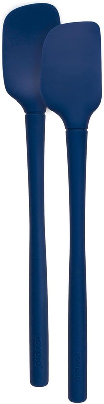 Flex Core Mini Silicone Spatula Spoonula Set of 2 for Cast Iron Non