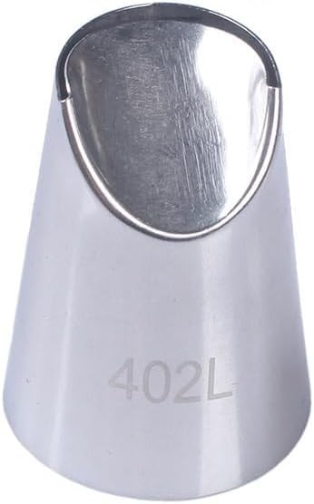 Silver Flower Piping Tips Rose Petal Pastry Cream Nozzle Cake Decor 402L