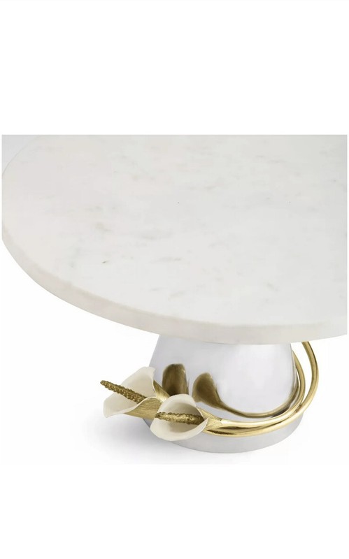 Michael Aram G7598 Calla Lily Cake Stand Size 11”- new gallery