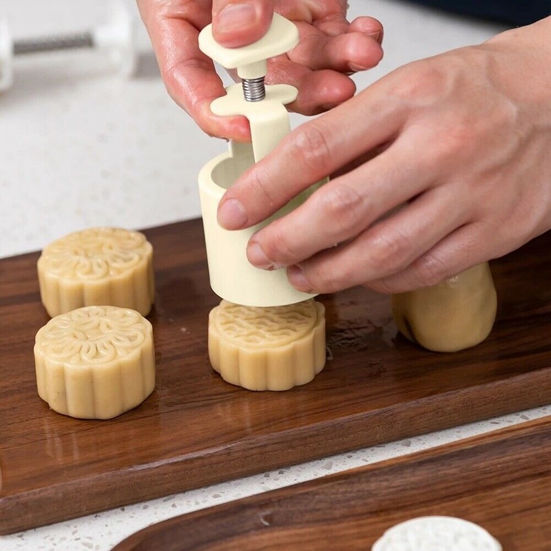10Pcs/set Cake Mould With Stamps, 9PCS (White) gallery