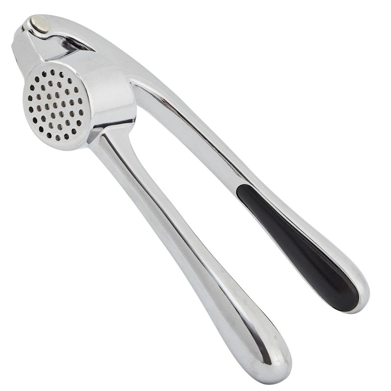 HiramWare Garlic Press, Premium Rust Proof Kitchen Medium, Silver