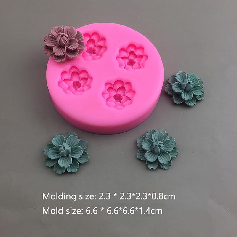 1Pc Cherry Blossom Peach Blossom Silicone Mold DIY Cake Decor Baking Mold